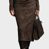 Midi-Kleid mit langen Ärmeln
