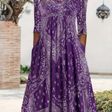 Susanne | Lässiges Midi-Kleid mit langen Ärmeln