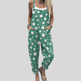 Rita | Gepunktete Latzhose Grün