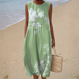 Claudia | Bequemes Sommerkleid ohne Ärmel