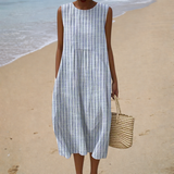 Brigitte | Bequemes ärmelloses Sommerkleid