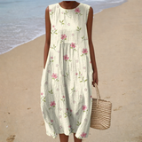Andrea | Bequemes ärmelloses Sommerkleid