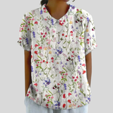 Eva | Blumiges Polo-Oberteil