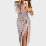 Irmgard | Elegantes Kleid mit schulterfreien Trägern