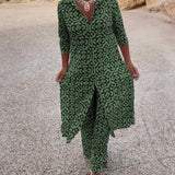 Marta | Eleganter Zweiteiler mit Geometriemuster