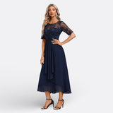 Marianne | Spitzenkleid mit kurzen Ärmeln