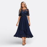 Marianne | Spitzenkleid mit kurzen Ärmeln