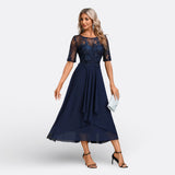Marianne | Spitzenkleid mit kurzen Ärmeln