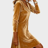 Nadine | Lockeres Samtkleid