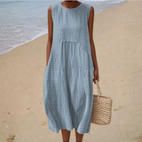 Karin | Bequemes ärmelloses Sommerkleid