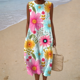 Birgit | Bequemes ärmelloses Sommerkleid