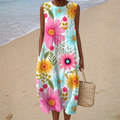 Bequeme Ärmellose Sommerkleid
