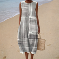Bequeme Ärmellose Sommerkleid