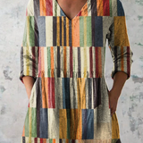 Mirjam | Bunte Longbluse mit Druck