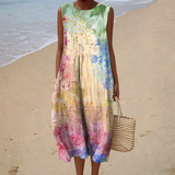 Petra | Bequemes Sommerkleid ohne Ärmel