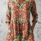 Traudel | Longbluse mit mehrfarbigem Druck