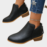 Agnes | Stiefelette mit niedrigem Absatz in Hellbraun