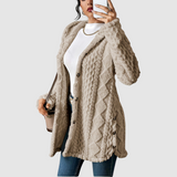 Štěpánka - Plus-Size Cardigan mit Kapuze