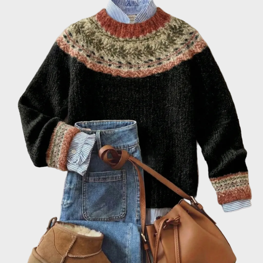 Eleanor - Nordic Erbe Geflochtener Pullover