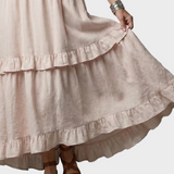 Bettina | Maxikleid mit Neckholder und Rüschen