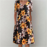 Ute | Blumenkleid mit Taschen