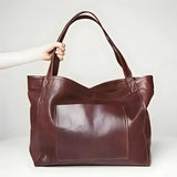 Luxuriöse vegane Lederhandtasche – Geräumige & stilvolle Tasche