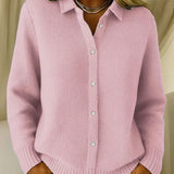 Katrina | Cardigan à boutons en tricot texturé