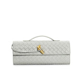 Geflochtene Damen Clutch aus Echtleder – Elegant & Vielseitig