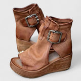 Helene | Klassische Wedge-Sandalen