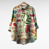 Marlene | Sommerbluse mit Kunstmuster