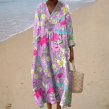 Gudrun | Flatterndes Sommerkleid mit Druck
