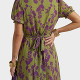 Dagmar | Midi-Kleid mit Blumenmuster