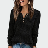 Ema - Damen Strickpullover mit Knöpfen