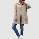 Martina - Klassischer Oversize-Mantel mit Knöpfen
