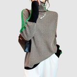 Elfriede | Rollkragenpullover in Orange und Grün