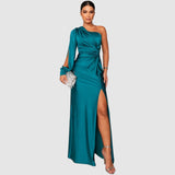 Roswitha | Elegantes Maxikleid mit One-Shoulder-Träger