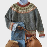 Eleanor - Nordic Erbe Geflochtener Pullover