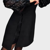 Barbara | Elegantes Kleid mit schimmernden Puffärmeln