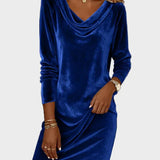 Nadine | Lockeres Samtkleid