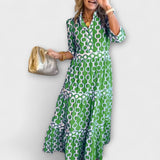 Marion | Midi-Robe mit Kettenmuster