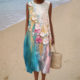 Nadine | Bequemes ärmelloses Sommerkleid