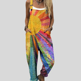 Cornelia | Bunte Latzhose Sonne Batik