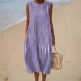 Ute | Bequemes ärmelloses Sommerkleid