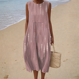 Angelika | Bequemes ärmelloses Sommerkleid