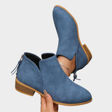 Agnes | Stiefelette mit niedrigem Absatz in Hellbraun