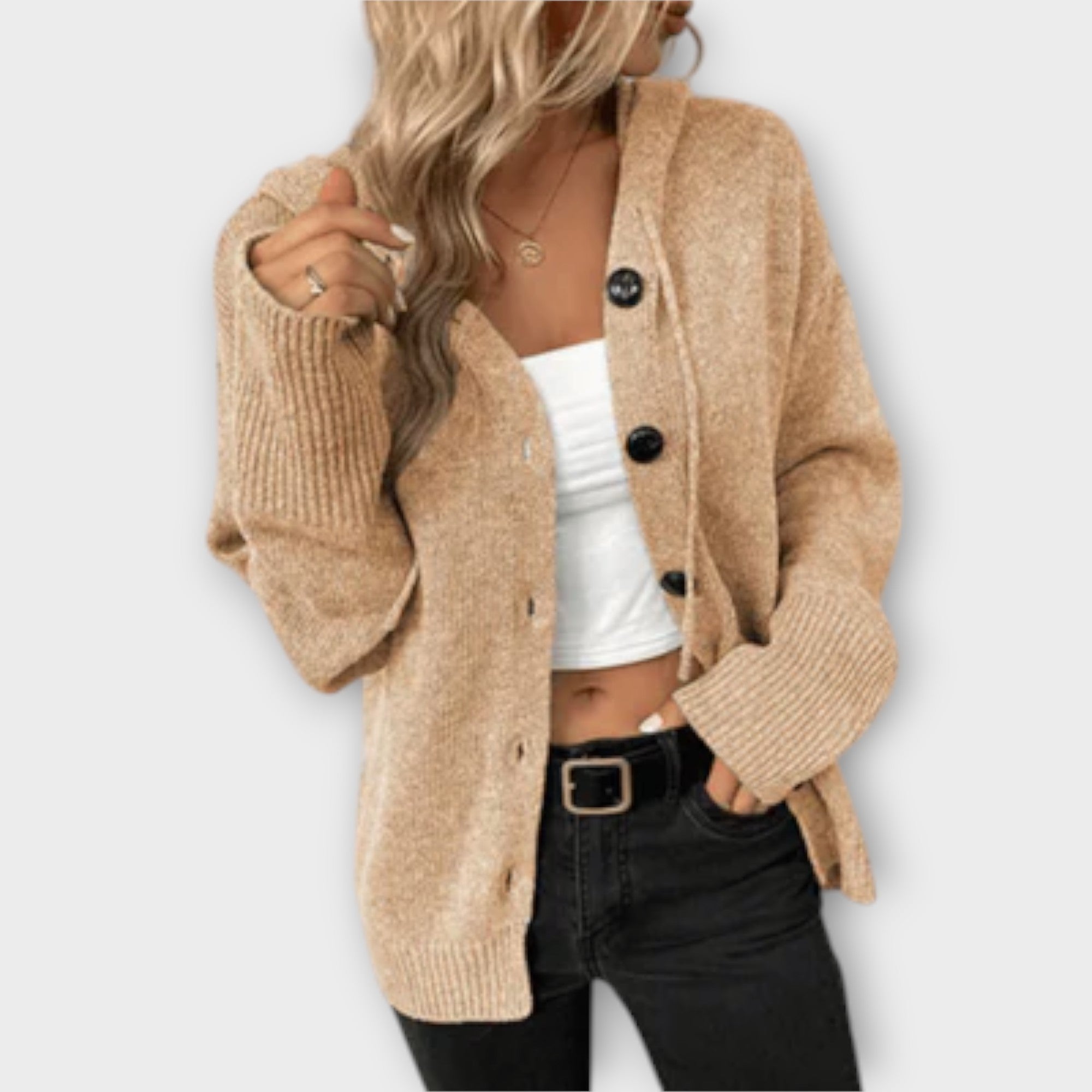 Brittan - Strickpullover mit Knöpfen
