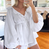 Monika | Set aus Volanttop und Shorts