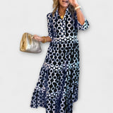 Marion | Midi-Robe mit Kettenmuster