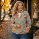 Erika™ | Cardigan mit Vintage-Blumen
