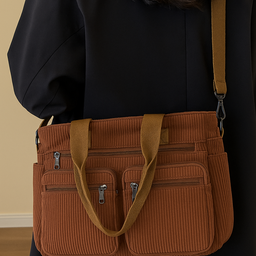 Damen Cord Tasche – Geräumig, Trendy & Für Alltag